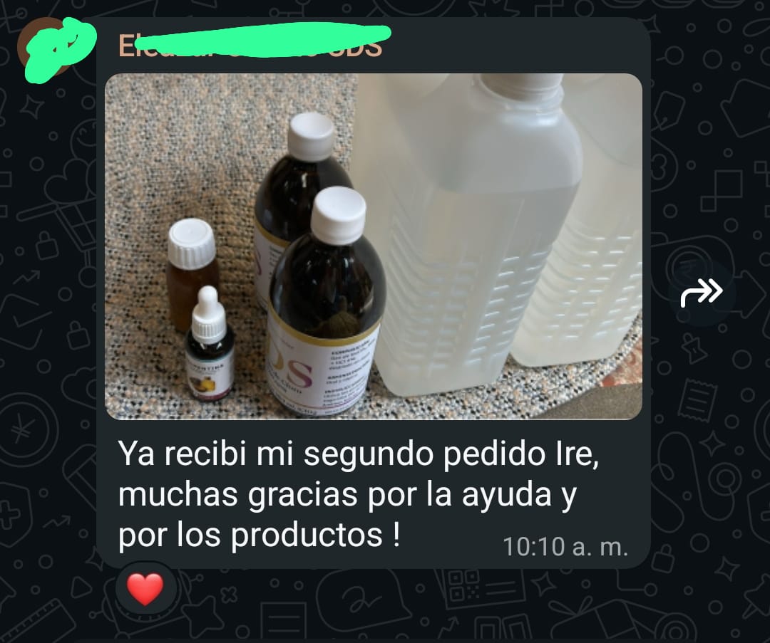 Chat de agradecimiento